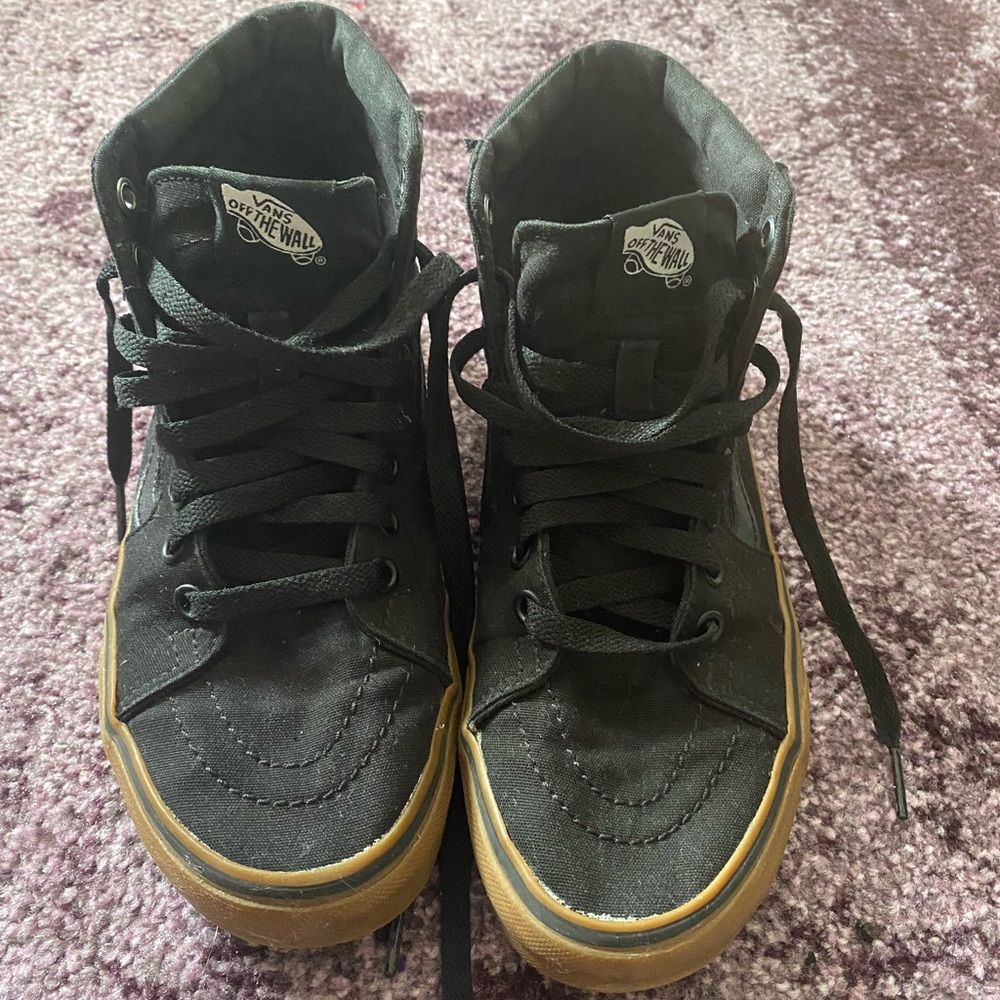 Black Gum Sole High Top Vans